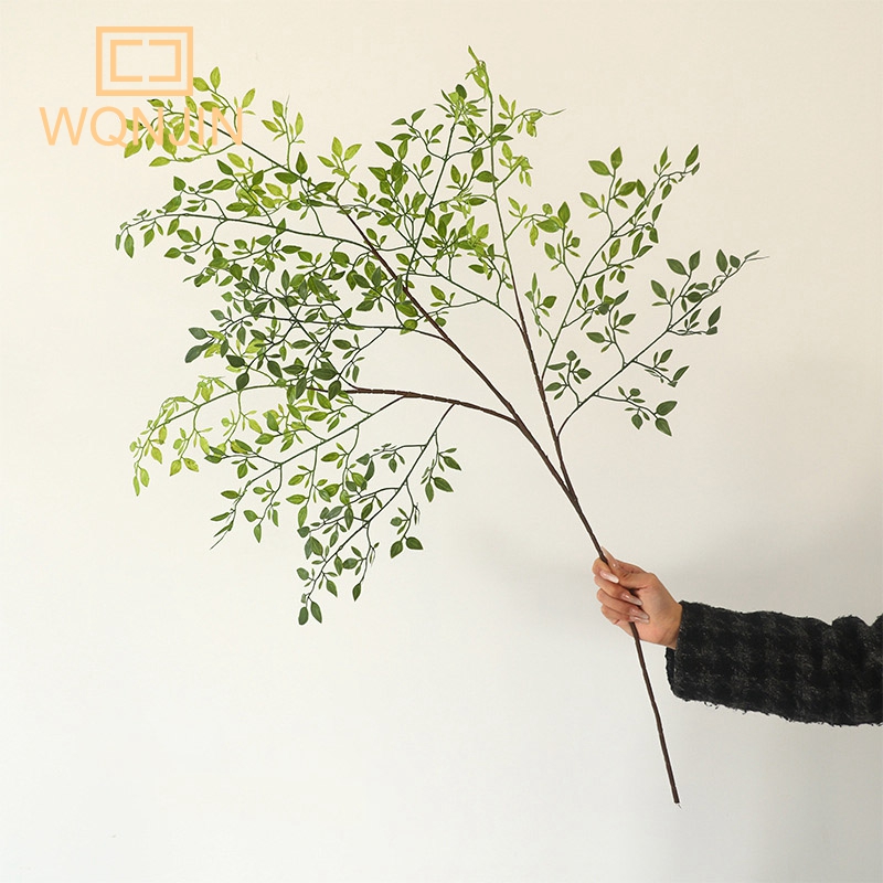 Dracaena Marginata - Künstliche Blume, grüne Pflanze, Nandina, Silikonblätter,